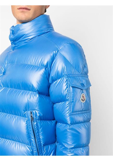piumino Lule in piuma d'oca blu elettrico con collo a imbuto MONCLER | LULE 1A000-03-595ZJ72I